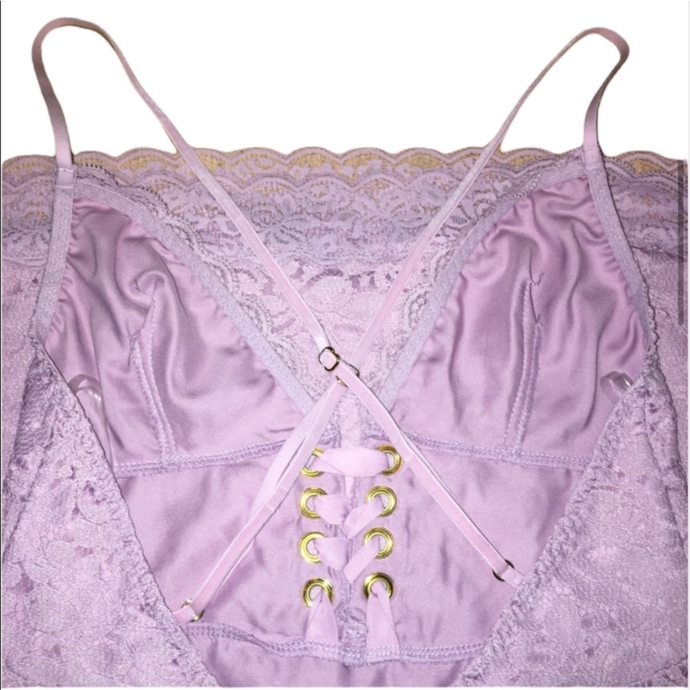 NWT Victoria Secret: Rare 🔥 Various Size Lacey Lilac Slip - Picture 2 of 4